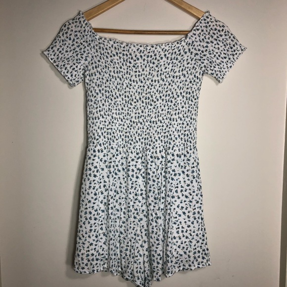 Pacsun Lottie Moss Smocked Off-The-Shoulder Romper - Picture 3 of 4